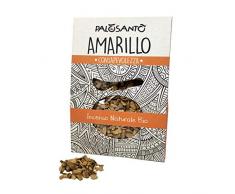 Encens en Grains Palo Santo Amarillo - Fumigation dencens Naturel au brasero et au Charbon de Bois - Arôme à parfumer la Maison, lâme, lenvironnement - Paquet de 80 GR