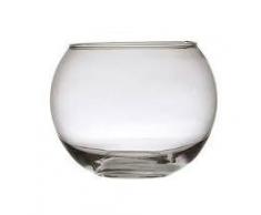 Boule le vase les fleurs, le vase en verre clair, le vase en cristal transparent la bouche soufflé, le diamètre 20 cm, la hauteur environ 16 cm, diamètre douverture haut environ 10,5 cm, Oberstdorfer Glashütte