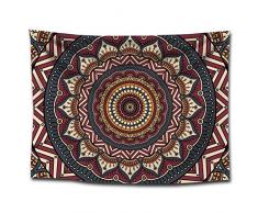 Nunbee Tapisserie Wandbehang Mandala Tenture Hippie Etoile Elephant Tapisserie murales Indienne 3D Wall noël Tapestry Chambre d'étudiant Décoratifs, Mandala 2 200 * 150cm