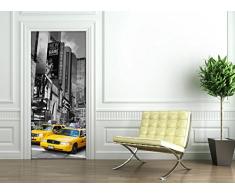 Sticker porte 204x83 cm - Time Square et Taxis