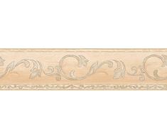 A.S. Création Frise murale autocollant Stick Ups beige crème métallisé 5,00 m x 0,13 m 895813