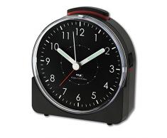 TFA-Dostmann 60.1513.01 réveil analogique, Plastique, Noir, 10,2 x 4,6 x 11 cm.