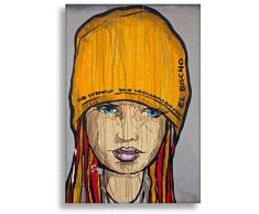 Impression sur toile de l "œuvre «graffiti bocho 100 x 70 cm sur le balcon! toile sur châssis pop-art, peintures, art, posters, photos en décoration-kunstbruder köln
