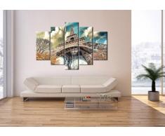 Impression sur toile - 5 Parties - largeur : 150cm, hauteur : 100cm - Image sur toile - Photo N° 2489 - plusieurs éléments - prete a suspendre - encadrée - Tableaux pour la mur - motif moderne - Décoration - pret a accrocher - tableau: EA150x100-2489