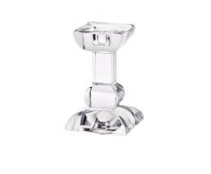 CRISTALICA Bougeoir Chandelier Classique en Verre Cristal au Plomb Transparent de 10,5 cm