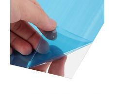 Yosoo Miroir Autocollant Miroir adhésif décoratif carré Effet Miroir Carrés argenté Amovible pour Salle de Bain, Porche, Salon, Chambre (45x45cm(9 pièces))