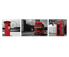 Clichés de Londres Triptyque Poster Slim 30.5 x 91.5 cm