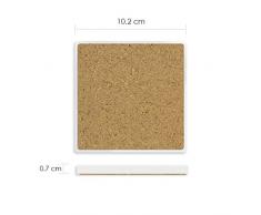 DIYthinker Fille Pen Tableau Noir Sketch Patriotisme carré Coaster Tasse Porte Absorbent Pierre pour Le Cadeau de Boissons Multicolor