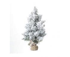 Feeric Christmas - Sapin de Noël Artificiel Vert floqué Blanc H 50 cm Collection Blooming