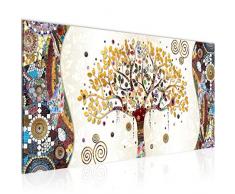 Tableau decoration murale Gustav Klimt Arbre de vie - XXL Impression sur Toile Salon Appartment 1 Parties - prÃªt Ã accrocher - 004612a