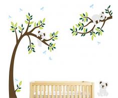 BDECOLL Stickers muraux,Arbre Mignonne Koalas Sticker mural pour bébé chambre décoration/autocollant bricolage pour les enfants