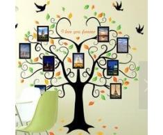 HALLOBO® Stickers muraux Photo Arbre Cadre Photo Arbre généalogique XXL Sticker Mural Stickers Chambre denfant Salon Chambre à Coucher