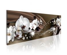 Impression sur toile 120x40 cm - 3 couleurs ? Choisir - 1 Parties - Image sur toile - Images - Photo - Tableau - orchidée fleurs b-A-0072-b-c 120x40 cm B&D XXL