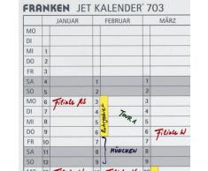 Franken Date Bandes Auto-adhésif pour JK703GB Calendrier annuel Calendrier Ref DS703A