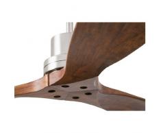 Faro Barcelona 33370 - LANTAU Ventilateur de plafond Nickel mat 132 cm diamètre avec télécommande 3 vitesses