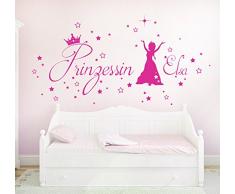 Autocollants Muraux Fées Et Papillons – 4 Stickers PVC, Dimensions Totales 160x95 Cm – Pour Chambre Bébé Fille, Salon