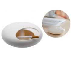 Balvi 24380 Cendrier Galet Blanc Hermétique Mélamine Incassable