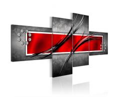 BD XXL murando Impression sur Toile intissee 100x46 cm 4 Pieces Tableau Tableaux Decoration Murale Photo Image Artistique Photographie Graphique Abstraction Abstrait 051460