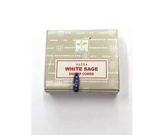 Satya ENCENS Cone Sauge Blanche - Lot DE 4 BOITES DE 12 Cones DENCENS -