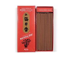 Nippon Kodo Morning Star Lot de 200 bâtonnets dencens japonais avec support en céramique