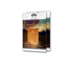 EinsSein 10x Sac à bougie papillon damour Mini beige papetière lanterne photophore papier photophores lanternes lampion sacs a bougies lumineux decoratives volante mariage décoratif anniversaire fete