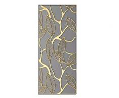 APCGK Autocollant 3D stéréo de Porte, Sticker Mural Autocollant Auto-adhésif Feuille dart Or Porte Papier Peint PVC décoration de Salon étanche