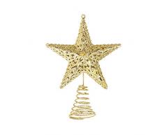poetryer Arbre De Noël Arbre Topper Décoration Cimier De Sapin De Noël Étoile Scintillante Noël Arbre Topper Décoration