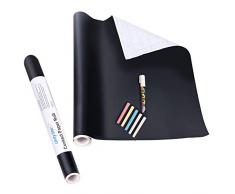 DMZK Adhésif Tableau Noir, 45x200cm Sticker Ardoise Autocollant Mural Papier