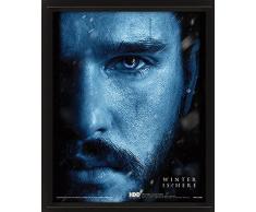 Game of Thrones (Jon Snow VS Knight King) 10Â x 8Ã¢ â¬ Poster lenticulaire 3d, Multicolore, 10Â x 8