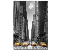 Panorama Poster Taxi New York 50 x 70 cm - Imprimée sur Poster de Grande qualité - Poster Ville - Poster Moderne pour la Maison - Décoration Murale Vintage - Tableau de Photos