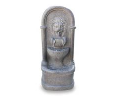 Kiom Fontaine de Jardin Fontaine Murale FoLionhead LED 41x29x88 cm 10901