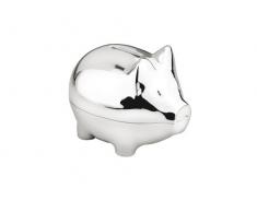 Zilverstad 6305600 Tirelire Cochon ArgentÃ© LaquÃ©