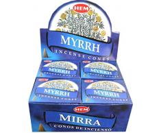 Ilhorin Encens en cônes Hem Myrrhe - Boite de 10 cônes - Livraison gratuite