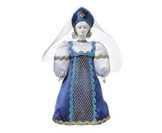 Poupée en Porcelaine Faite à la Main dans Un Costume Folklorique Traditionnel Russe 20 cm 07-01
