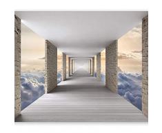 murando – Papier peint intissé 350x256 cm – Trompe l oeil – Tableaux muraux déco XXL – Ciel Tunnel Perspective c-C-0005-a-c