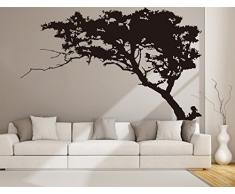 Rocwart Arbre Sticker Mural Noir Pin pour Le Salon Enfants bébé Chambre denfant Décoration Murale Amovible muraux en Vinyle Family Tree 221 x 180,3 cm