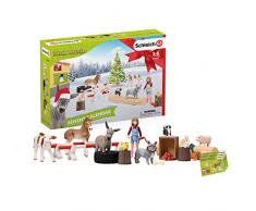 Schleich Playset Calendrier de l’Avent Farm World 2019, 97873, Multicolore