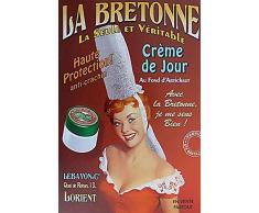 Affiche publicitaire Vintage - Crème de Jour, La Bretonne (Haute Protection Anti-crachin) - Format 40 x 60 cm