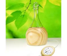 Aroflora 901 Daolia Diffuseur d'Huiles Essentielles par Nébulisation en Verre et Bois