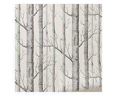 Coomir bouleaux Papier Peint Moderne Rouleau de Papier Mural de décoration Forest Wood Fonds décran pour Chambre à Coucher Salle de séjour