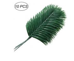 WINOMO feuilles tropicales, feuille de palmier artificielle feuilles de plantes pour maison mariage de décoration 10pcs