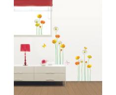 Ambiance-Live Sticker Mural Stickers fleurs de jardin fines et élégantes