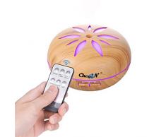 550ml Diffuseur dHuile Essentielle,Humidificateur Ultrasonique,Air Purifier Spray daromathérapie Electrique-Avec Télécommande+7 Couleurs Changeantes,3 Réglages de Minuterie-Pour SPA/Yoga/Bureau Etc