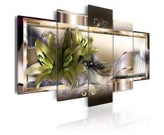 murando - Impression sur toile - 200x100 cm cm - 5 pieces - Image sur toile - Images - Photo - Tableau - motif Moderne - Décoration - tendu sur chassis - Fleurs abstraction abstrait b-C-0153-b-o