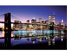 1art1 New York Poster - Aurore sur Brooklyn Bridge (91 x 61 cm)