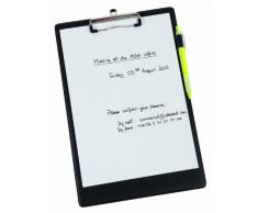 Alba PLAQUE Plaque Porte-Bloc Pvc avec Pince Pour Bloc / Feuilles A4 noir