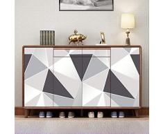 Hode Papier Adhesif pour Meuble Géométrie 45cm X 2m Papier Peint Adhesif Mural Stickers PVC Imperméable Autocollant Cuisine Salle de Bain Étanche Meubles Comptoir Mur Vinyle Film