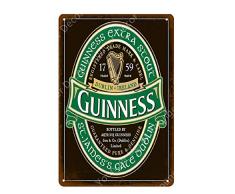 LHCY Vintage Étain Métal Affiche Plaque Décorative Métal Peinture Signes Ma Bonté Ma Guinness Affiche Vintage Bar Pub Plaque Décorative Décor À La Maison Bière Plaque Publicitaire
