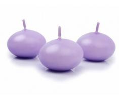Lot de 50 bougies flottantes Couleur lilas