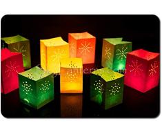 Sky Lanterns Lot de 12 photophores en papier Petite taille